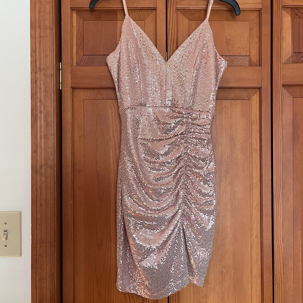 Homecoming/Prom Fitted and Sequined Dress